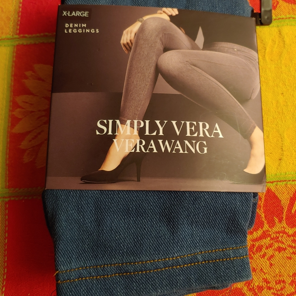 Vera Wang Denim leggings